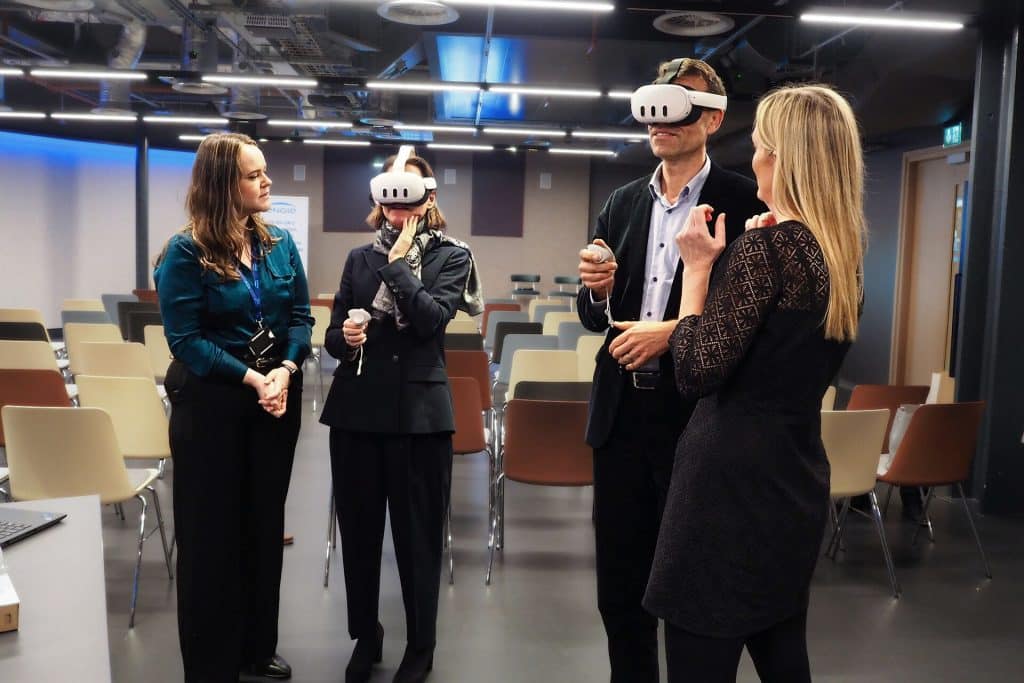 ENGIE CEO and team watching through VR Headset