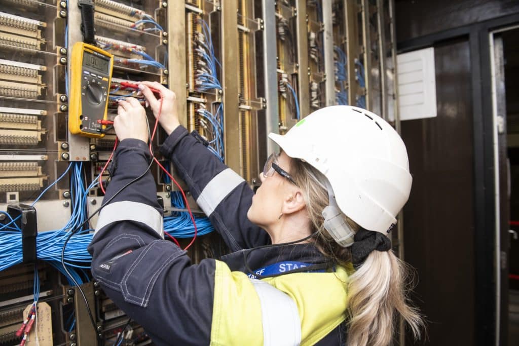 Engineer working at Dinorwig